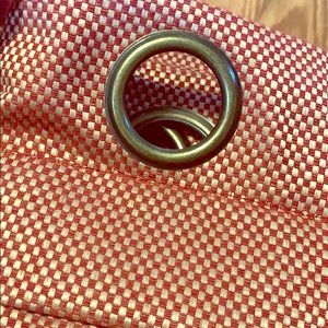 LIKE NEW red/gold colored curtain panels